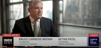 Bruce Carnegie-Brown in frame from the ESG News - force for food recording