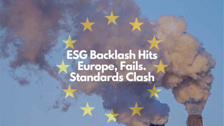 ESG Backlash