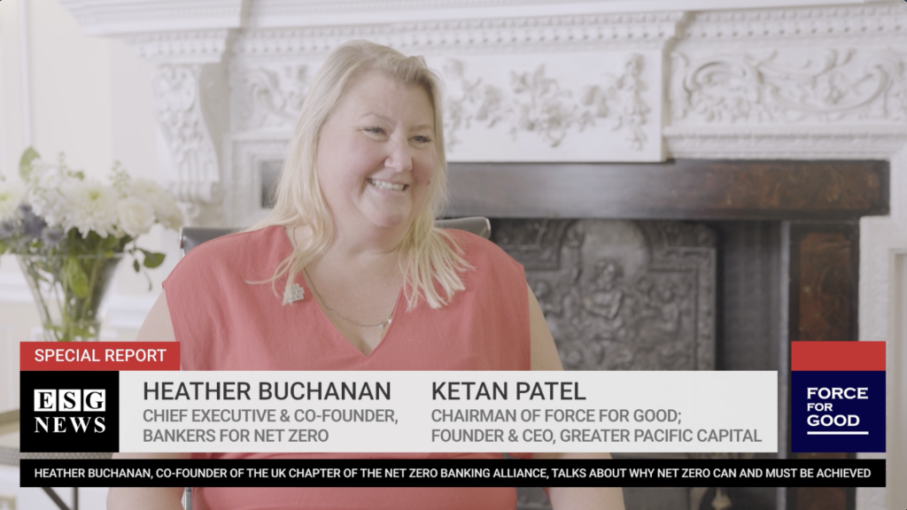 Heather Buchanan, Chief Executive for Bankers for Net Zero