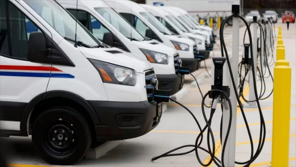 USPS Unveils First Postal Electric Vehicle Charging Stations and Electric Delivery Vehicles