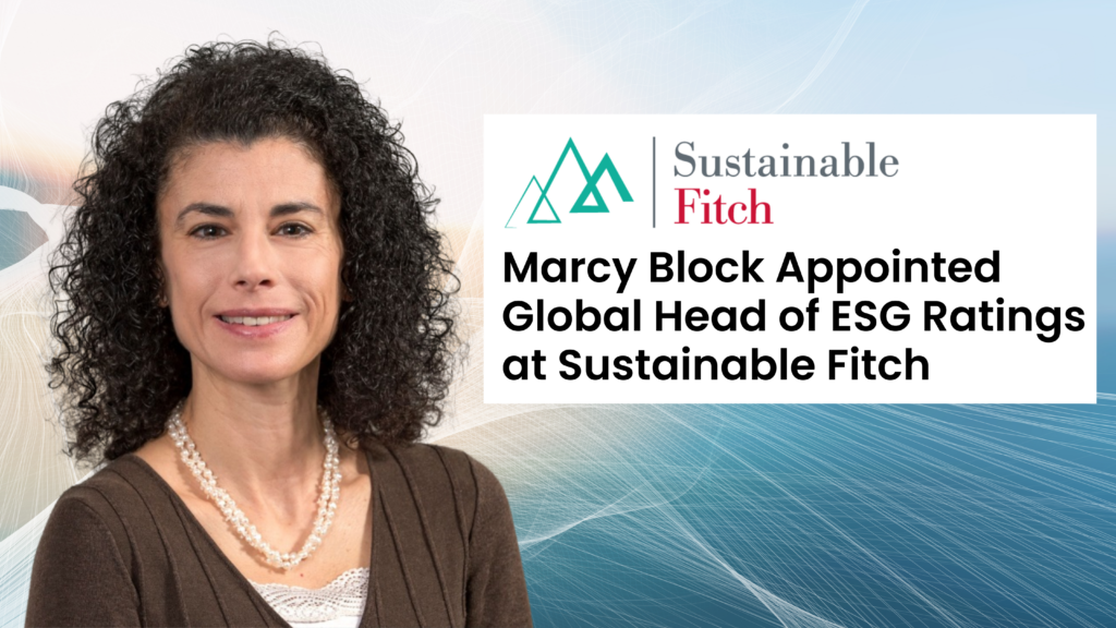 Sustainable Fitch Appoints Marcy Block as Global Head of ESG Ratings
