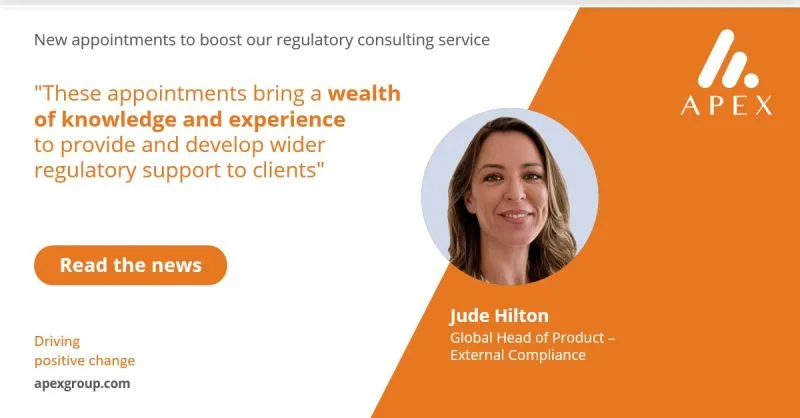 Apex Group potenzia il servizio di consulenza normativa con un team potenziato