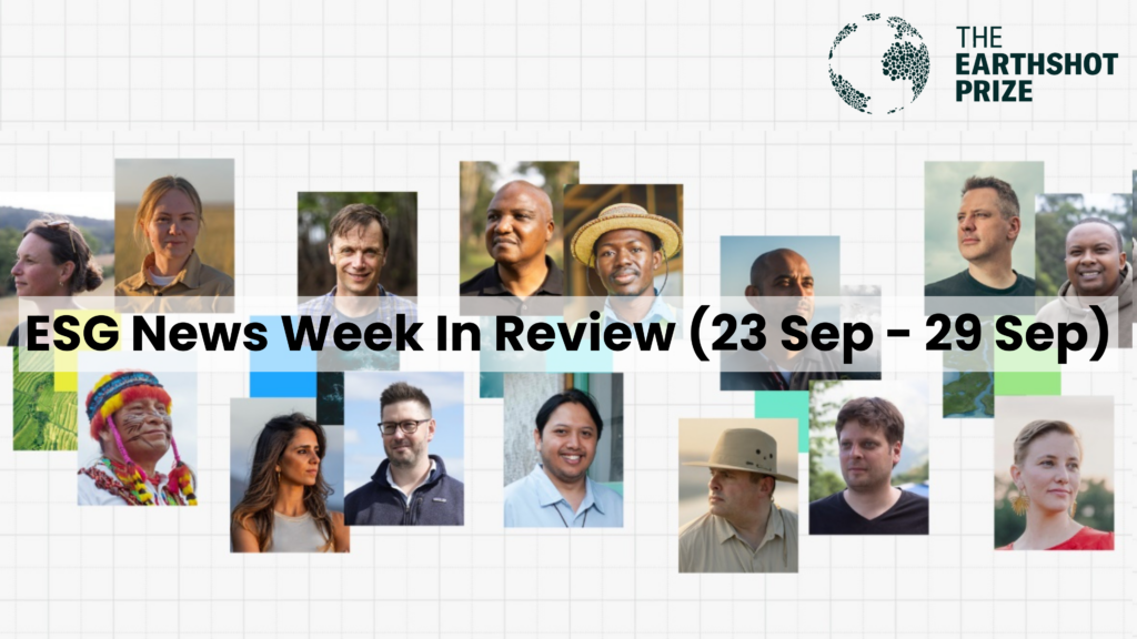 ESG News Week In Review (23 Sep - 29 Sep)