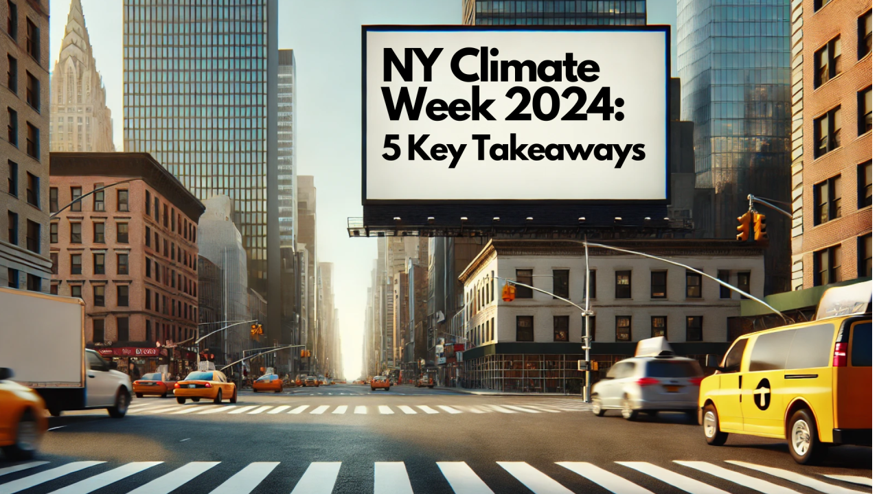 Tim Mohin NY Climate Week 2024 5 Key Takeaways ESG News