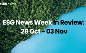 ESG News Week In Review 28 Oct - 03 Nov