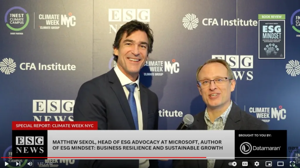 Matthew Sekol and Matt Bird ESG News - esg mindset review