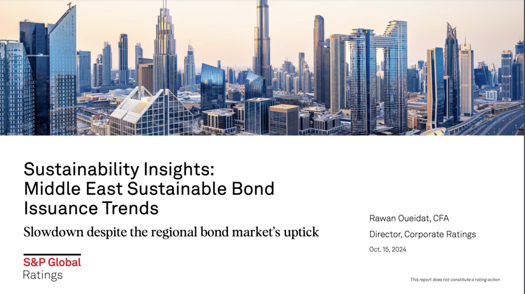 Sustainability Insights: Middle East Sustainable Bond Issuance Trends