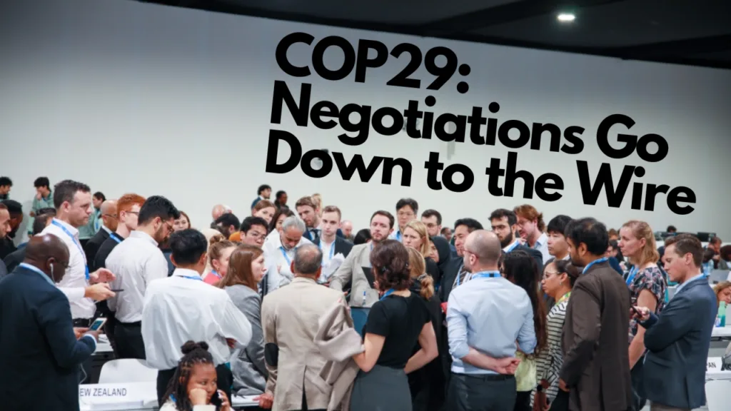 COP29- Negotiations Go Down to the Wire