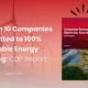 Only 1 in 10 Companies Committed to 100% Renewable Energy Sourcing CDP Report