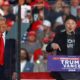 Donald Trump and Elon Musk at election rally