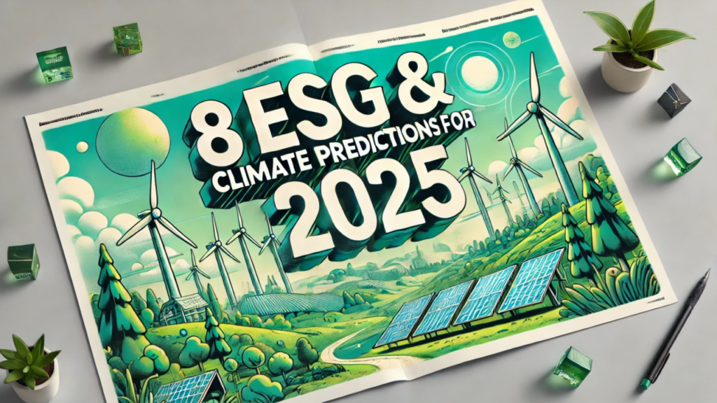 Tim Mohin: Eight ESG & Climate Predictions for 2025