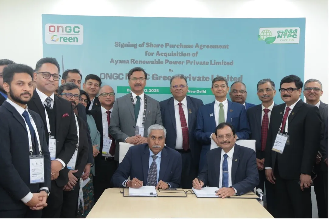 ONGC NTPC Green Acquires Ayana Renewable Power in $2.3 Billion Deal to Expand Clean Energy Portfolio