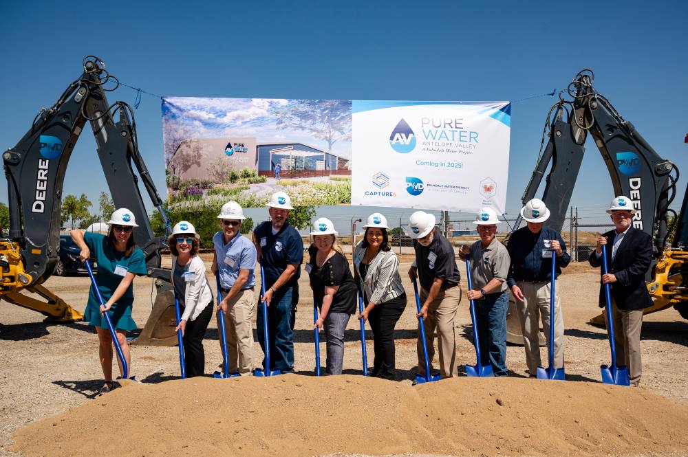 groundbreaking ceremony for water project