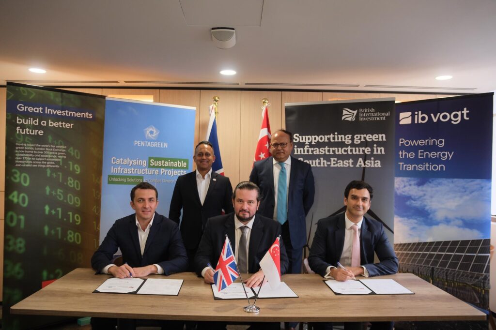 Pentagreen y BII, respaldados por Temasek, anuncian una financiación de 80 millones de dólares para proyectos de energía limpia.