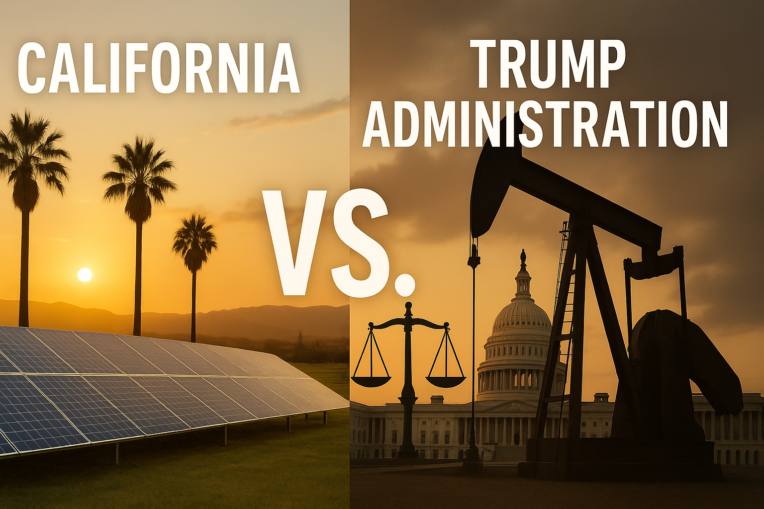 image of California sues trump administration with representation of both parties