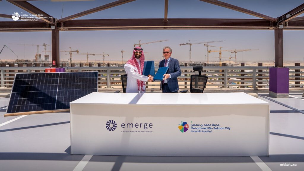 Emerge and Misk City Sign 20-Year Clean Energy Partnership for Solar Power Deployment