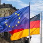 Image of EU Commission and German flags