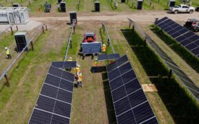 Sol Systems assembling solar farm