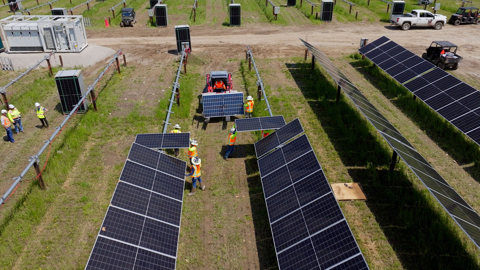 Sol Systems assembling solar farm