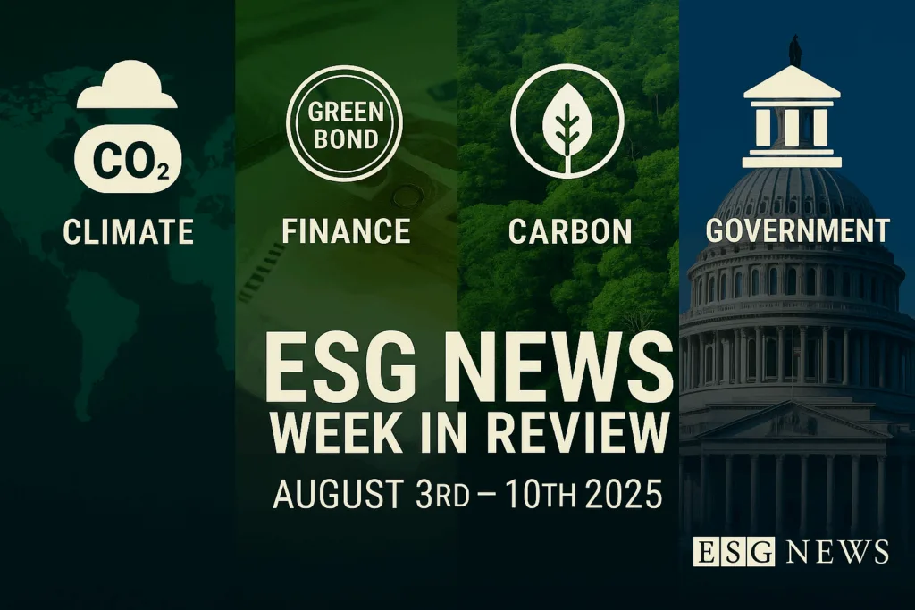 ESG News Week In Review: 03 August – 10 August