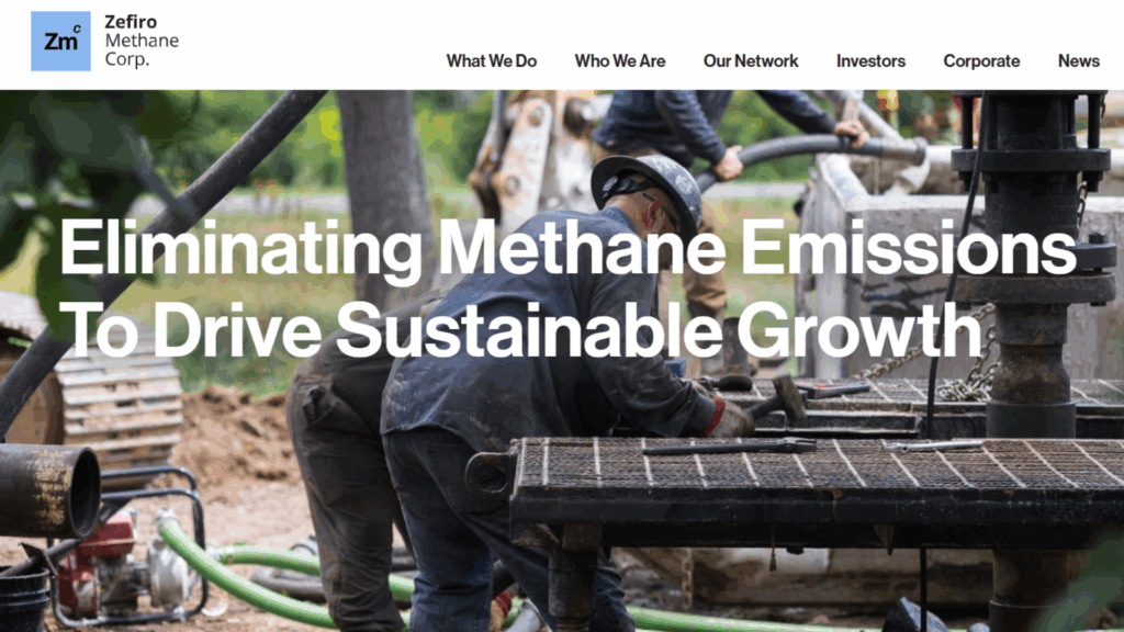 Zefiro Methane emite as primeiras compensações de carbono de poço órfão