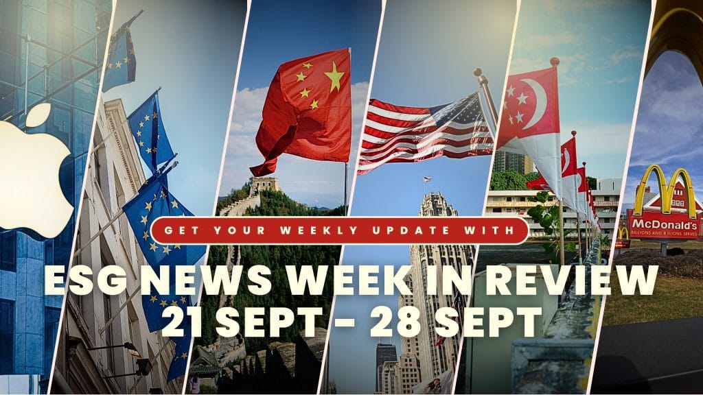 ESG News WEEK IN REVIeW 21 Sept - 28 sept