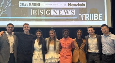 image of the Triibe team on stage during event