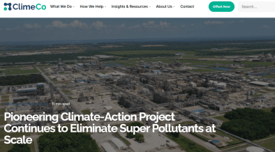 ClimeCo-Led Partnership Achieves 10 Million-Ton Elimination of Super Pollutants