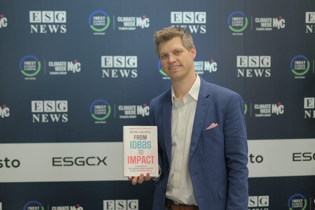 Global Citizen Co-Founder Michael Sheldrick at ESG News studio