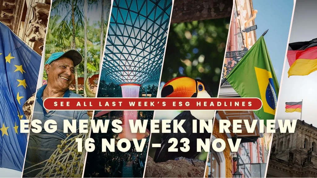 ESG News WEEK IN REVIEW 16 NOV - 23 NOV