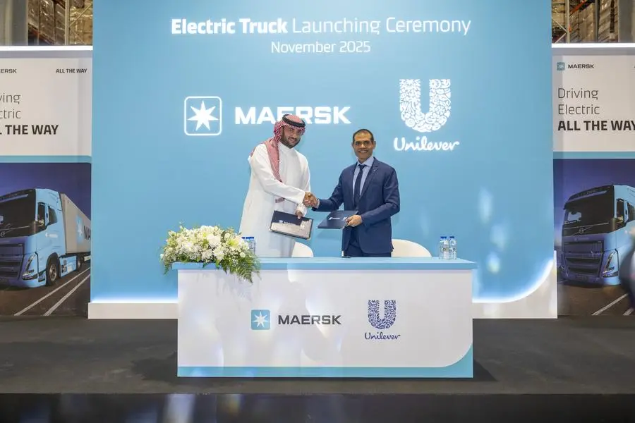 Maersk, Unilever Deploy Saudi Arabia’s First Electric Van to Cut Logistics Emissions