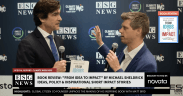 Matt Bird interviews Michael Sheldrick at ESG News live event studio during Climate Week NYC
