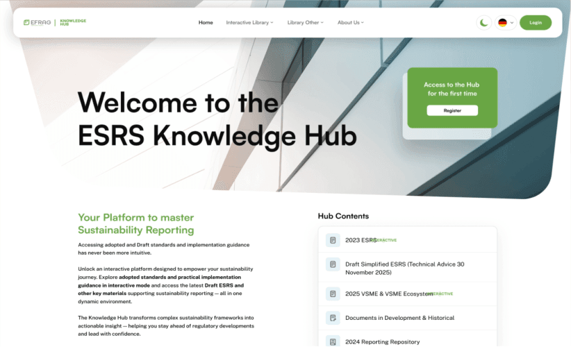 EFRAG Launches ESRS Knowledge Hub to Centralize Sustainability Reporting Standards