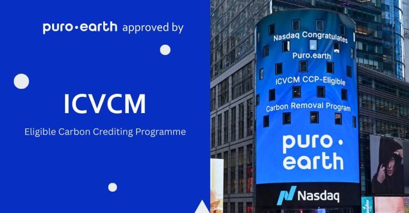 ICVCM Approves Puro.earth as CCP Eligible Carbon Crediting Programme