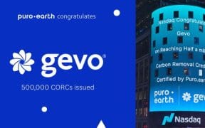 Gevo Issues 500,000 Permanent Carbon Removal Credits from North Dakota CCS Facility