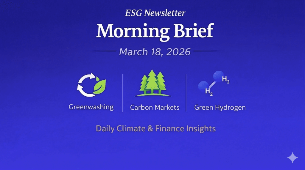 ESG Newsletter Morning Brief