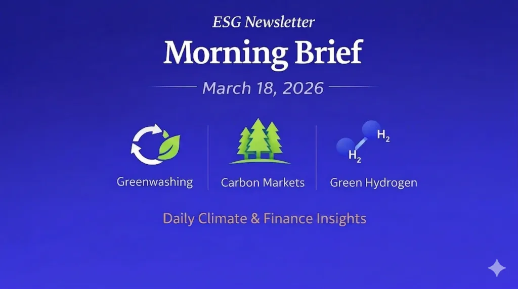 ESG Newsletter Morning Brief