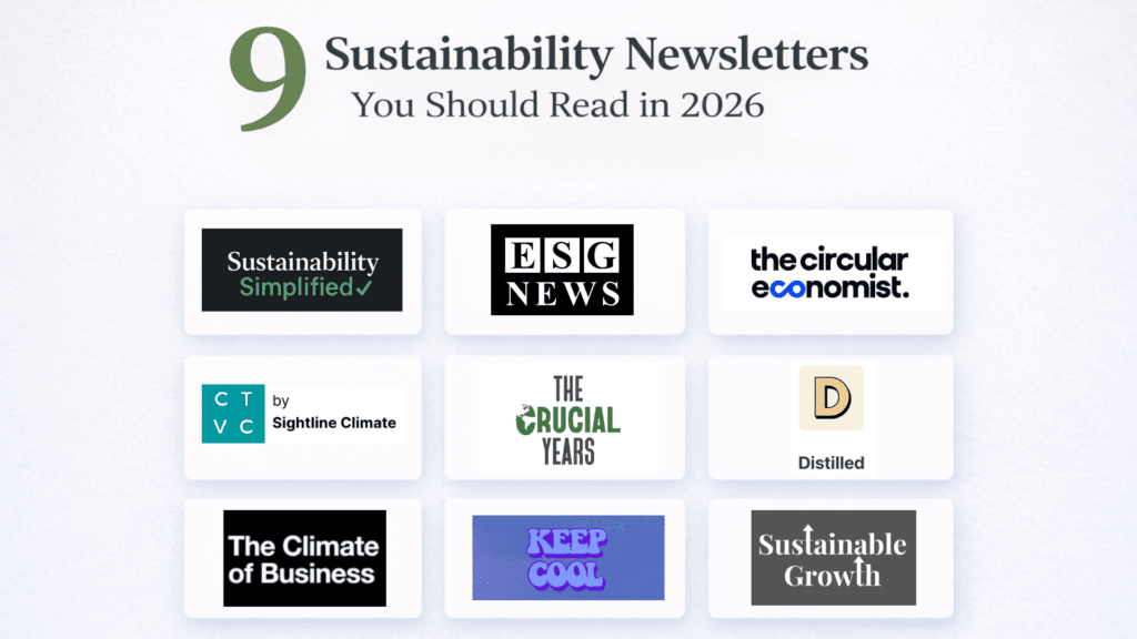 Top 9 Sustainability Newsletters for 2026