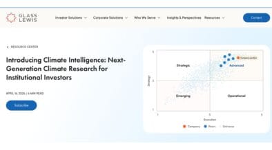 Glass Lewis Launches AI-Powered Climate Intelligence to Strengthen Investment Decisions