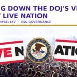 Live Nation DOJ verdict ESG governance failure — concert crowd, April 2026