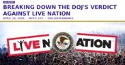 Live Nation DOJ verdict ESG governance failure — concert crowd, April 2026