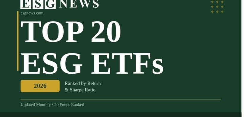 ESG News ranked top 20 ESG ETFs
