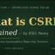 What Is CSRD? The Corporate Sustainability Reporting Directive Explained